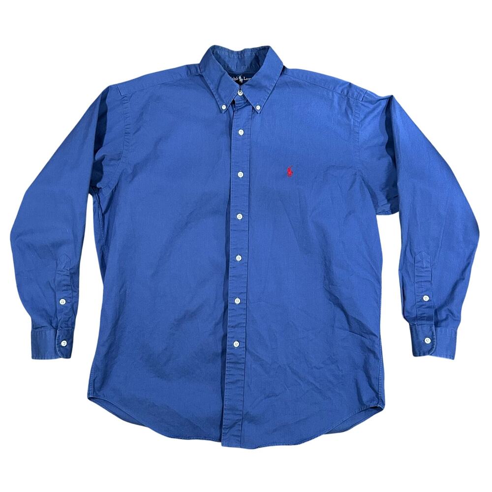 Polo Ralph Lauren Blake Shirt Men’s Medium Blue Button Up Long Sleeve
